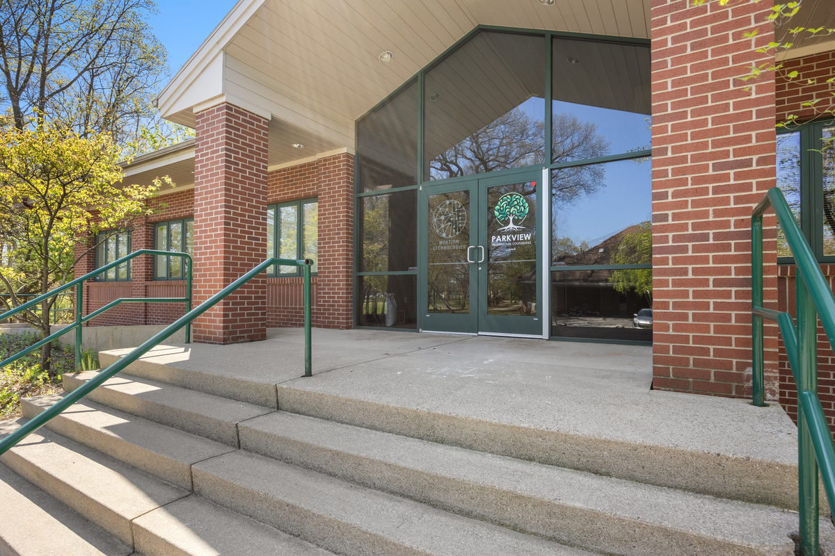 Exterior entrance of the Parkview building